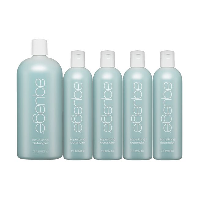 Light Steel Blue Aquage 4-Equalizing Detangler 12oz, 1-Equalizing Detangler 35oz