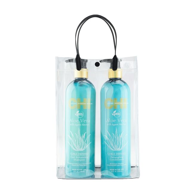 White Smoke CHI CHI Aloe Vera Curl Shampoo & Detangling Conditioner Duo