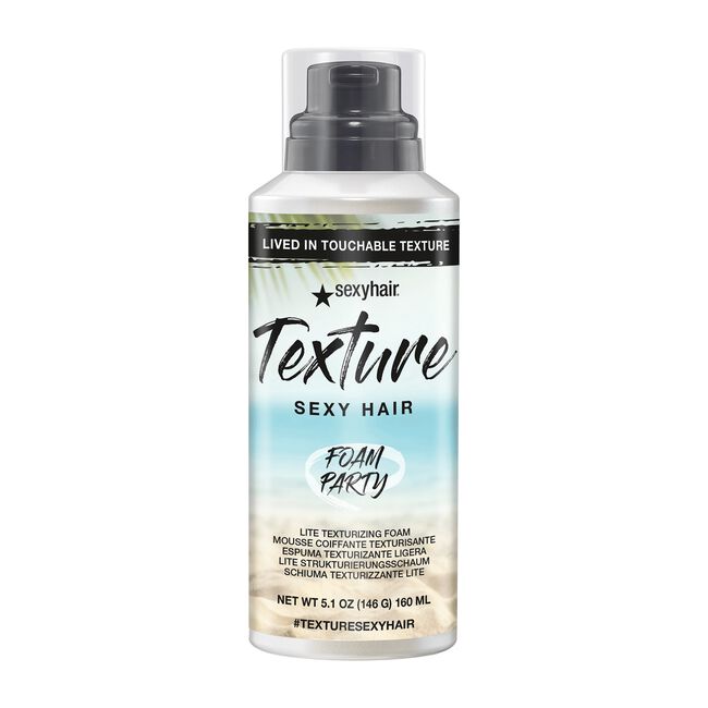 White Smoke SexyHair Foam Party Lite Texturizing Foam Spray