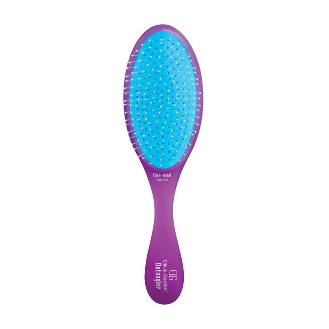 White Smoke Olivia Garden Purple Detangler Brush for Fine-Medium Hair