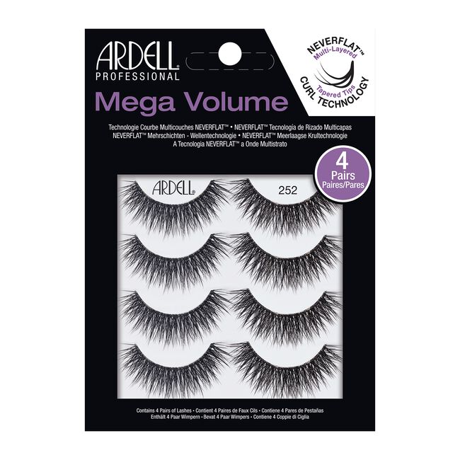 Black Ardell 4 Pack Mega Volume Lashes #252
