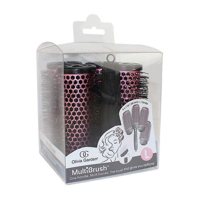 White Smoke Olivia Garden MultiBrush 1 3/4 Inch 5 Piece Kit