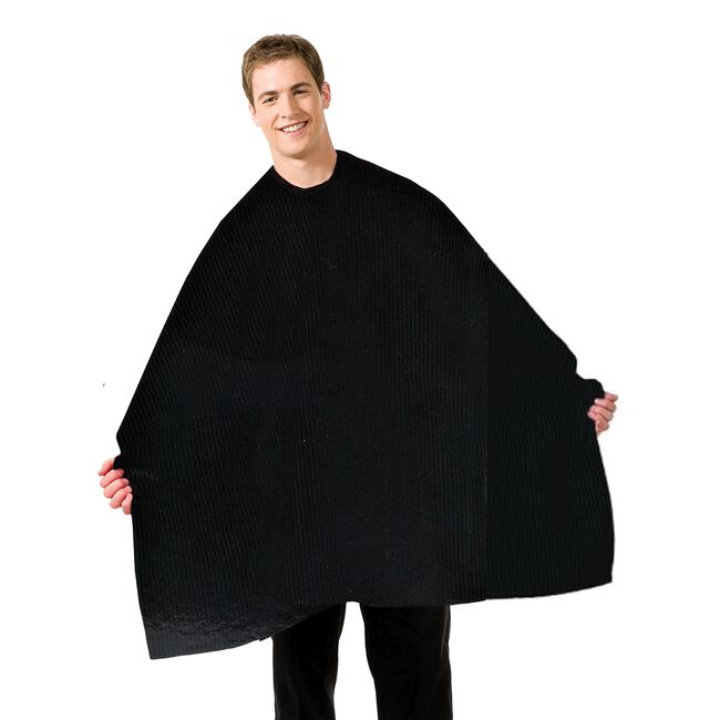 White Smoke ION Barber Seersucker Black Cape
