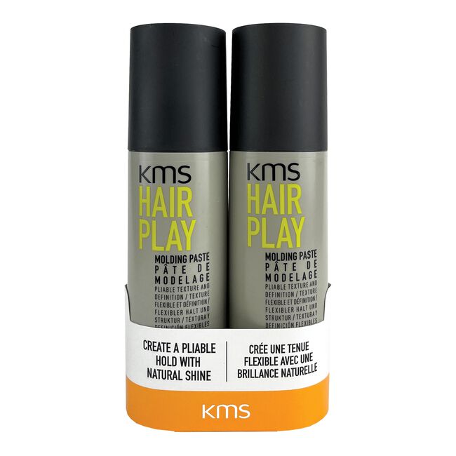Dark Slate Gray KMS Hairplay Molding Paste Duo