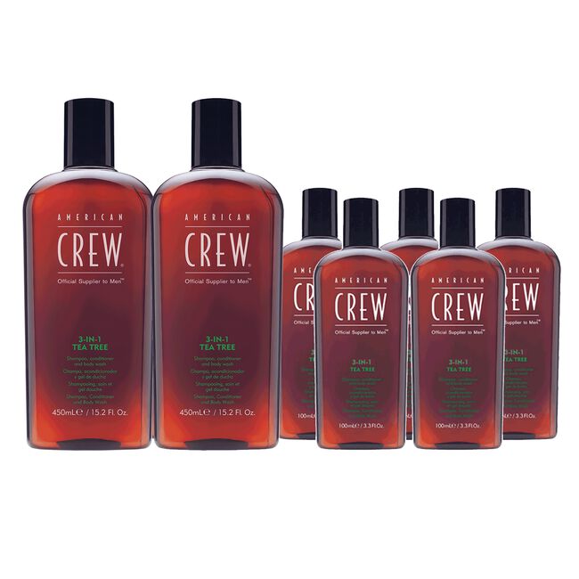 White Smoke American Crew 3-in-1 Tea Tree Intro Deal