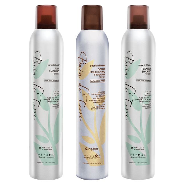 White Smoke Bain de Terre Shaping & Finishing Spray Trio