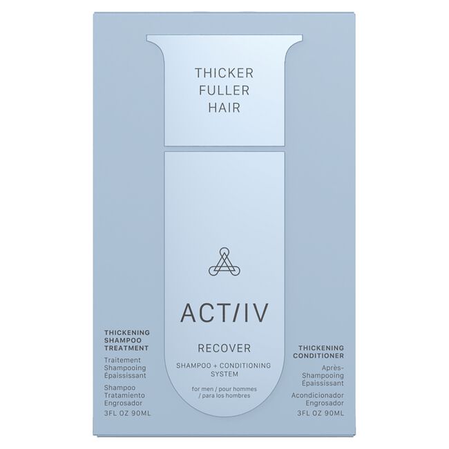 Light Steel Blue ACTiiV Hair Science Recover Shampoo & Conditioning System for Men