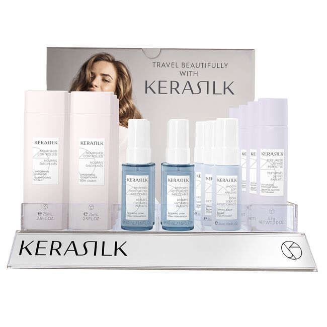 White Smoke Kerasilk Travel Size Display