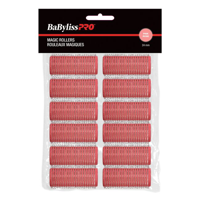 Black BaBylissPRO BaByliss Pro Self Gripping Magic Rollers - 12 Count