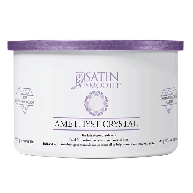 Light Gray Dannyco Sundries Satin Smooth Gem Wax - Amethyst Crystal