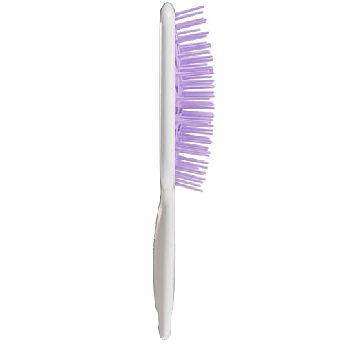 FHI Heat UNbrush Plus — Curly Hair Brush for Gentle & Effective Detangling on Wet or Dry Fragile Hair Types — Detangler Brush w/ 84 UltraFlex Bristles, Ultra-light, Vented, Anti Static Hairbrush