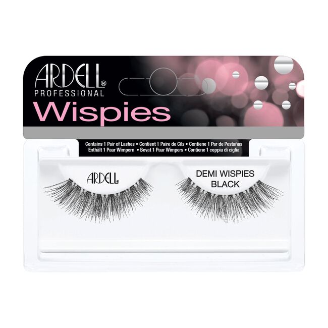 White Smoke Ardell InvisiBands Glamour Lashes Demi Wispies-Black