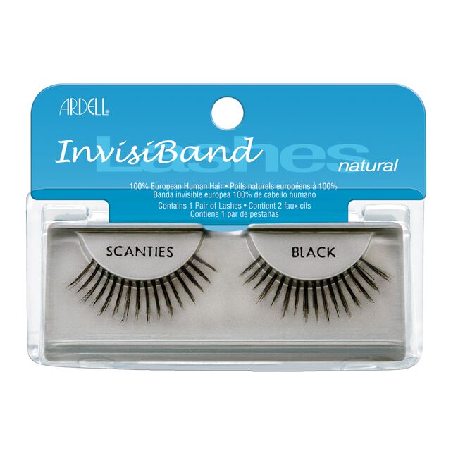 Dark Gray Ardell InvisiBands Glamour Lashes Scanties-Black