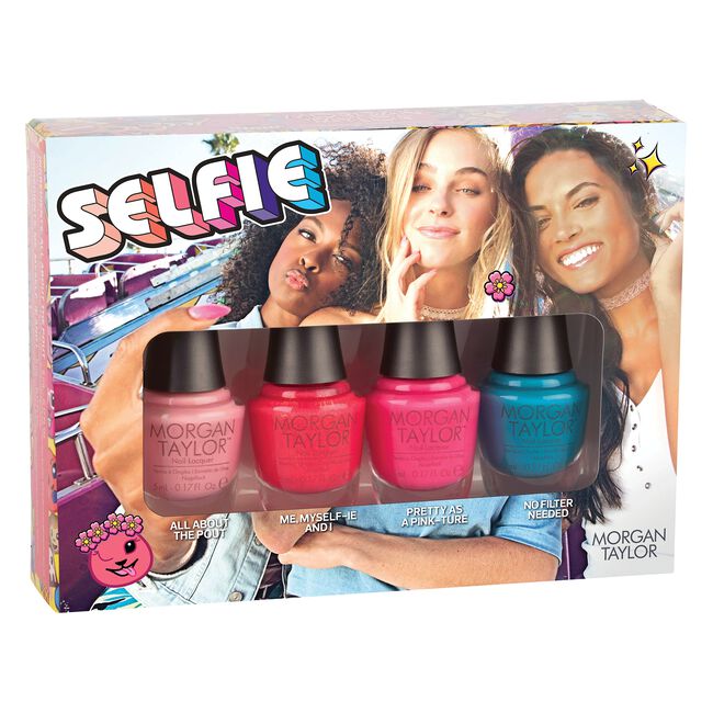 White Smoke Morgan Taylor Selfie Summer Collection - 4 Piece Minis