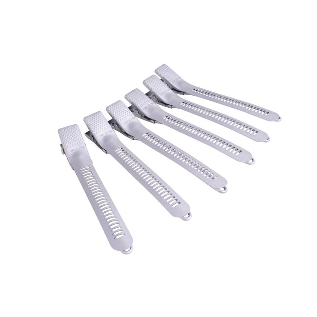 White Smoke Cricket Super Grips Clips, Silver