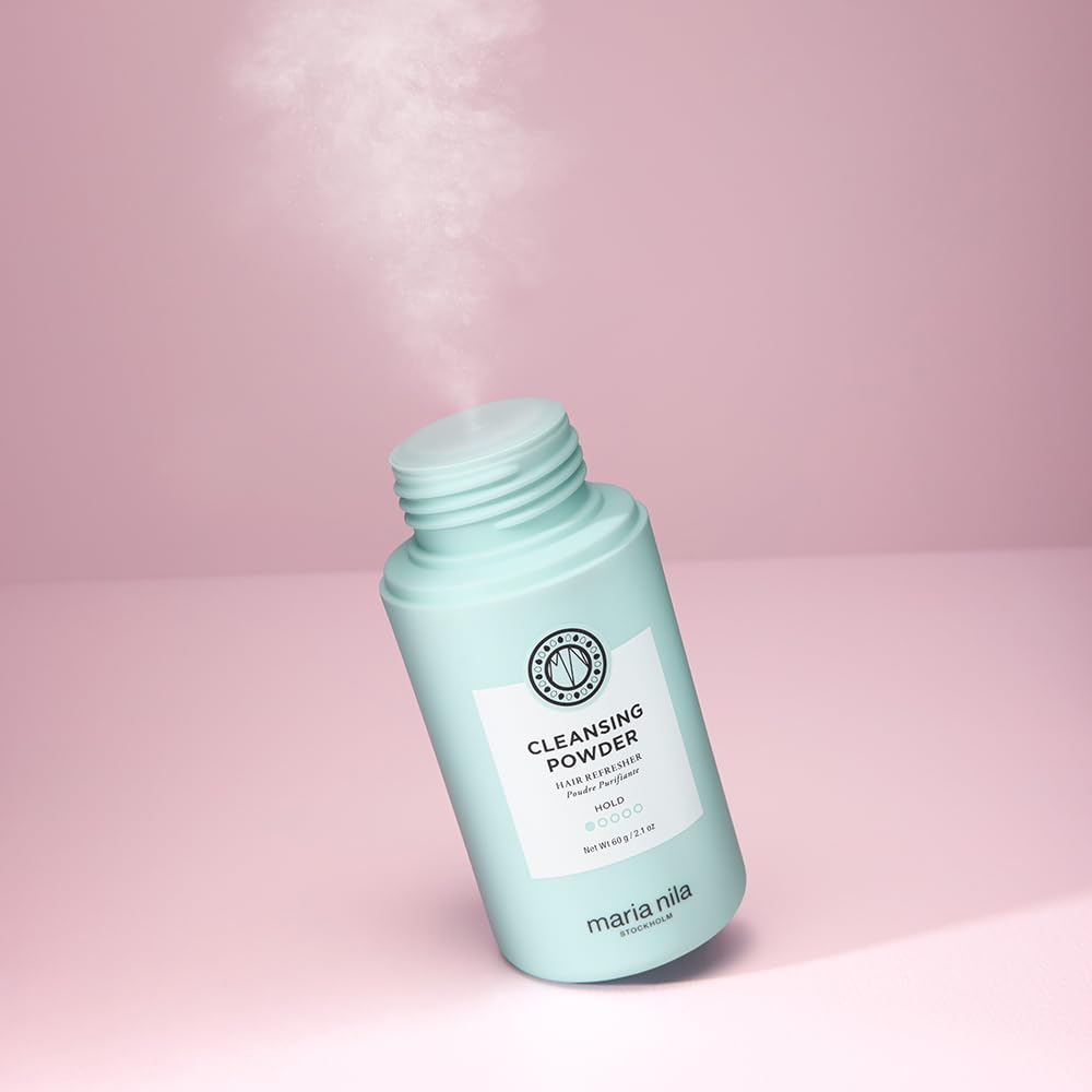 Gray Maria Nila Cleansing Powder, Dry Shampoo Powder, Refreshes Hair & Scalp, Absorbs fats, oils & product residue, 100% Vegan & Sulfate/Paraben free, 2.1 Oz