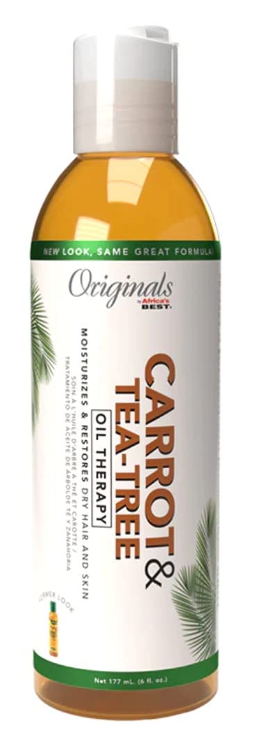 White Smoke Africas Best Orig Carrot Tea Tree Oil 6 Ounce (177ml) (Pack of 3)
