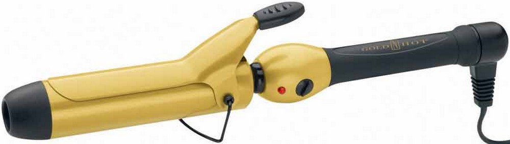 White Smoke Gold 'N Hot Professional Ceramic Spring Curling Iron, 1-1/2 Inch