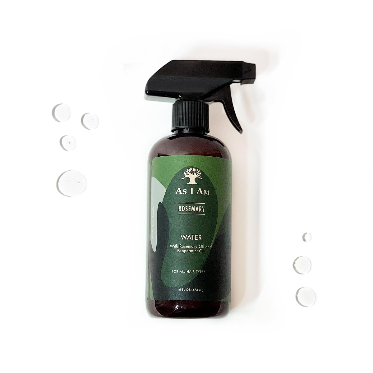 White Smoke As I Am Rosemary Water 16 oz - Scalp Treatment for Hair Density - with Biotin & Saw Palmetto