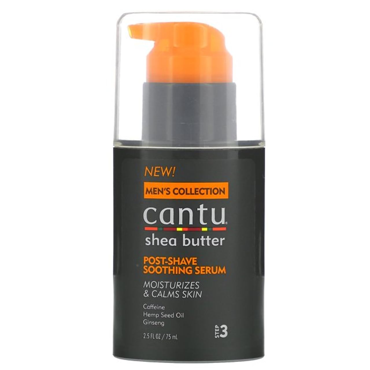 Dark Slate Gray Cantu Mens Post-Shave Soothing Serum 2.5 Ounce (75ml)