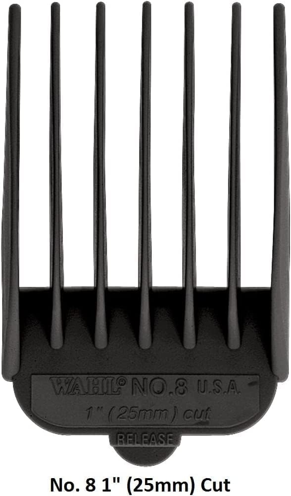 White Smoke WAHL Professional Animal Attachment Guide Comb 10-Pack Grooming Set (Fits only with Wahl's Show Pro Plus, Color Groom, Stable Grip, Iron Horse, Pro Ion, U-Clip, & Deluxe U-Clip Clippers) (3173-500)