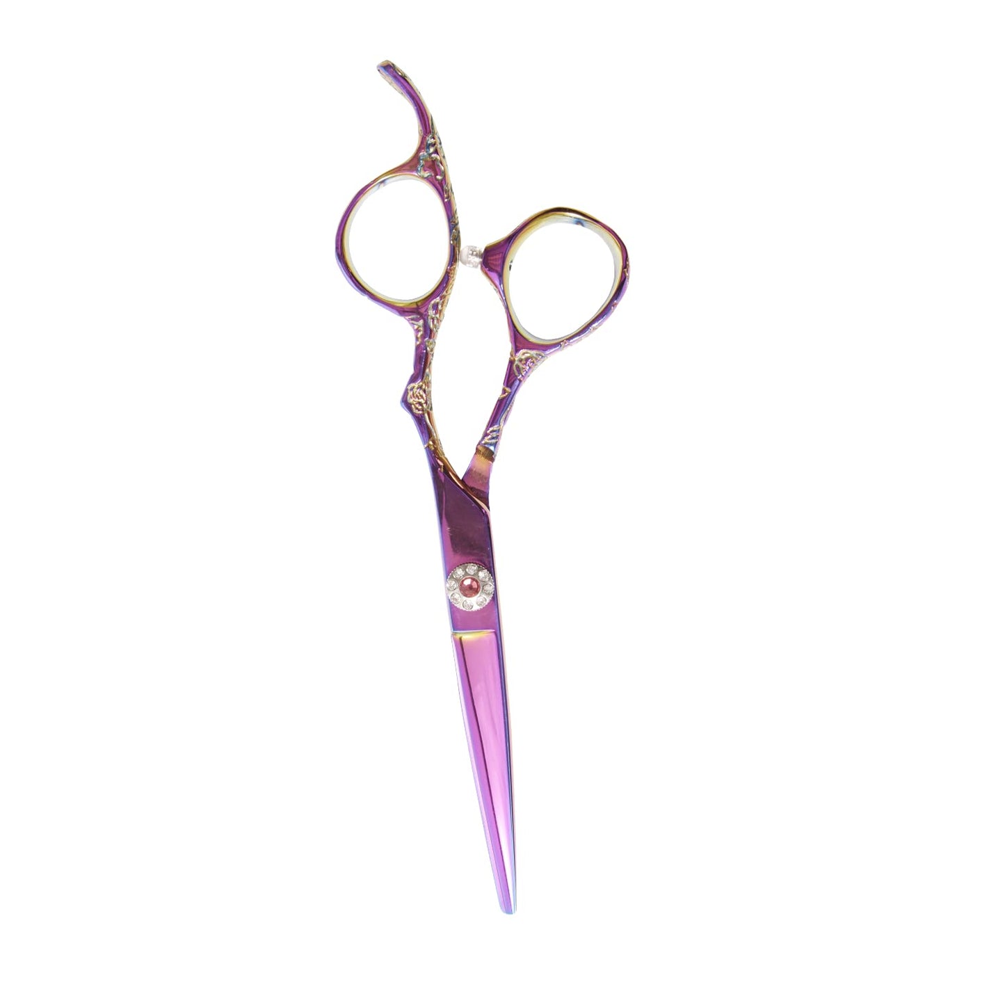 White Smoke Salon Care Rainbow Carved Styling Shears