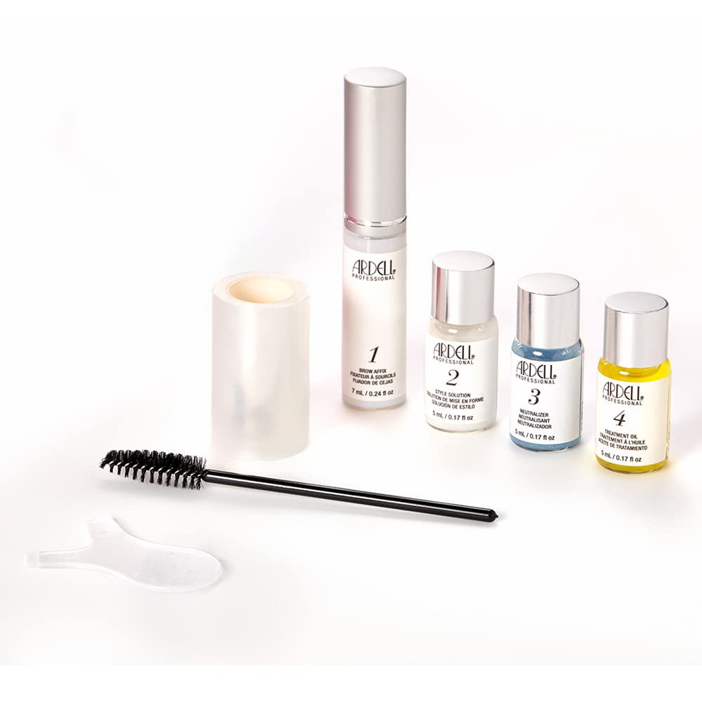 White Smoke Ardell Brow Lamination Kit, Lift, Shape, and Define Brows, Waterproof, 1-Pack