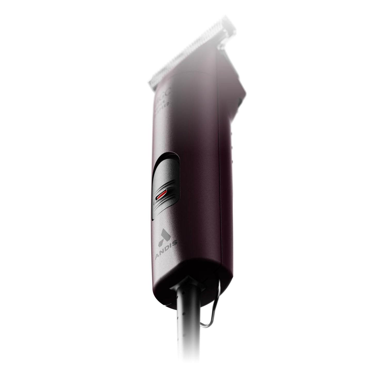 White Smoke Andis 23330 Professional AGC Super 2-Speed Horse Clipper with Detachable Blade - Cool & Quiet Running Design - Includes Ultra Edge Size T-84 Blade for Complete Horse Grooming - Burgundy