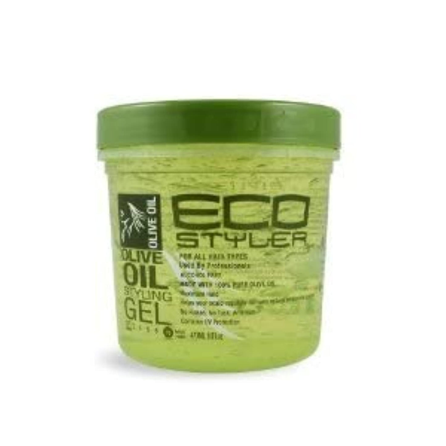 Dark Khaki Eco Styler Olive Oil Styling Gel - Haargel 473ml