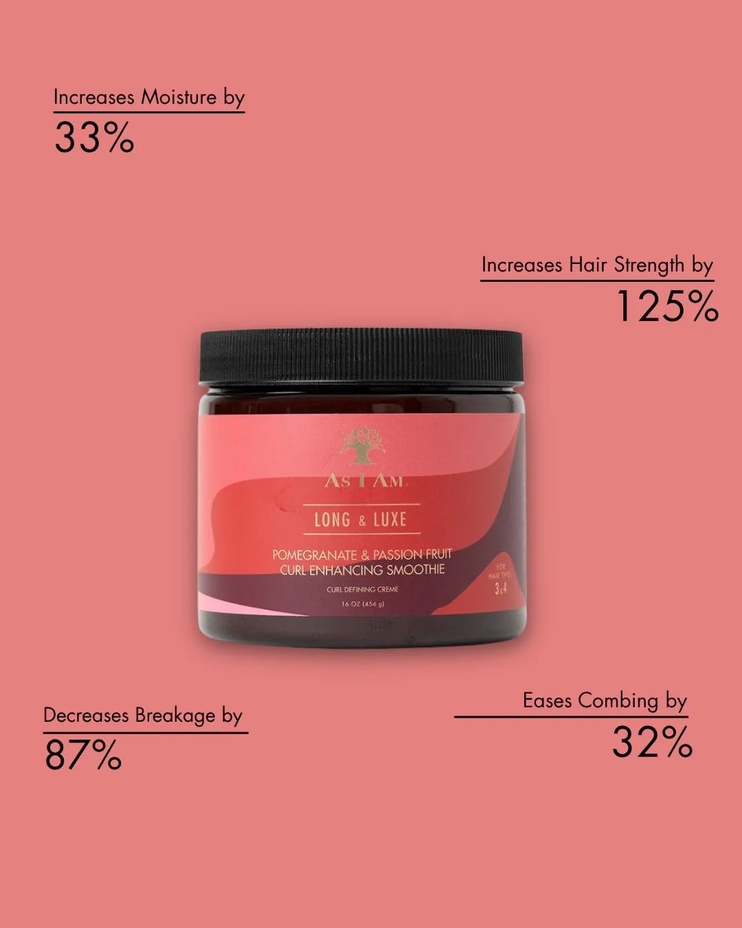 Light Coral As I Am Long Luxe Curl Enhancing Smoothie - and