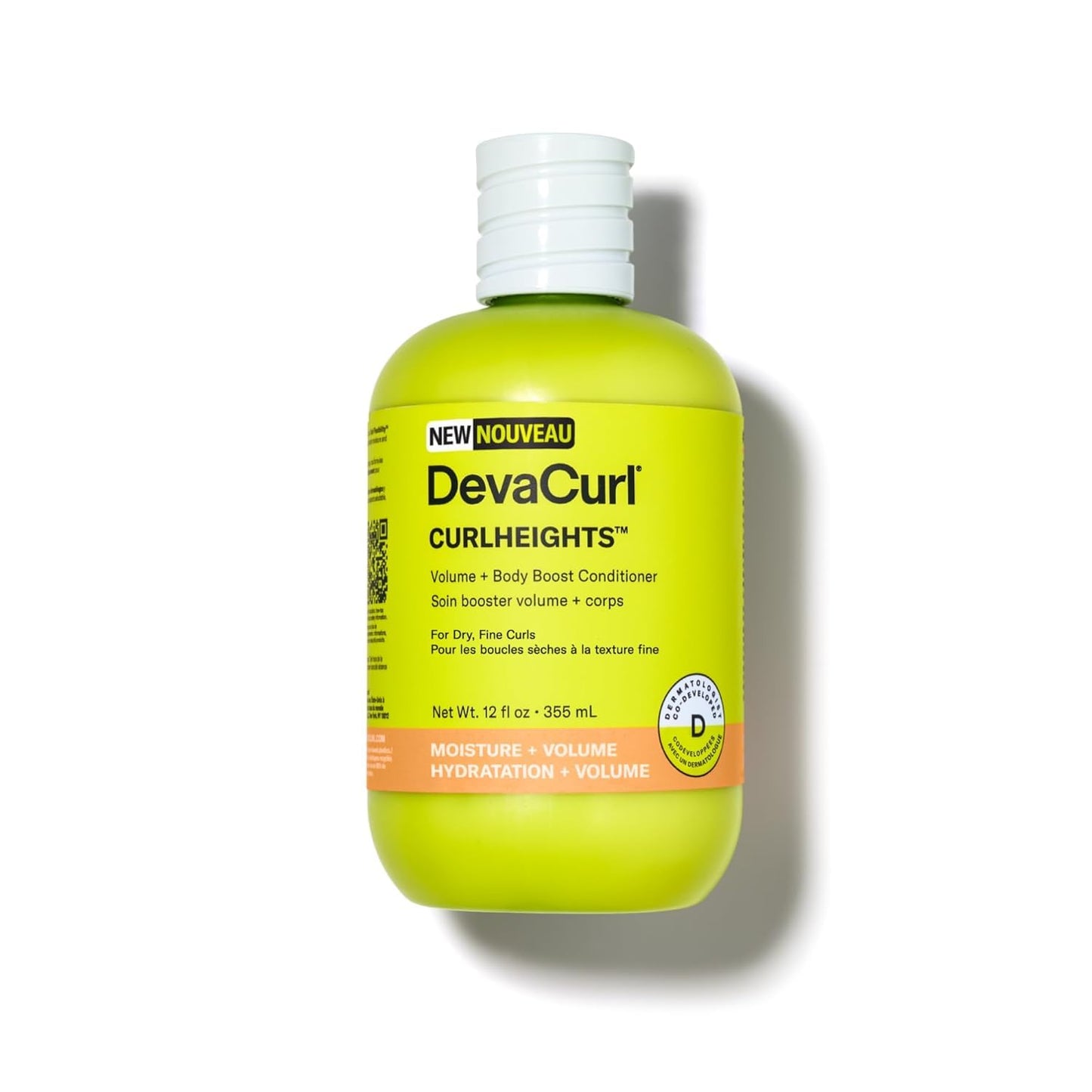White Smoke DevaCurl CurlHeights Volume + Body Boost Conditioner, 12 oz