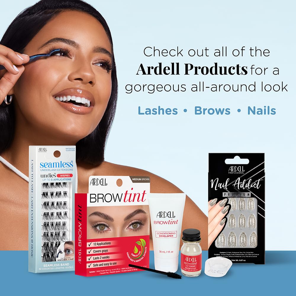 Alice Blue Ardell Seamless Eyelash Extensions Refill Kit, Wispies - 32 Assorted Cluster Lengths, Customizable DIY Lash Clusters for Natural Look Lashes