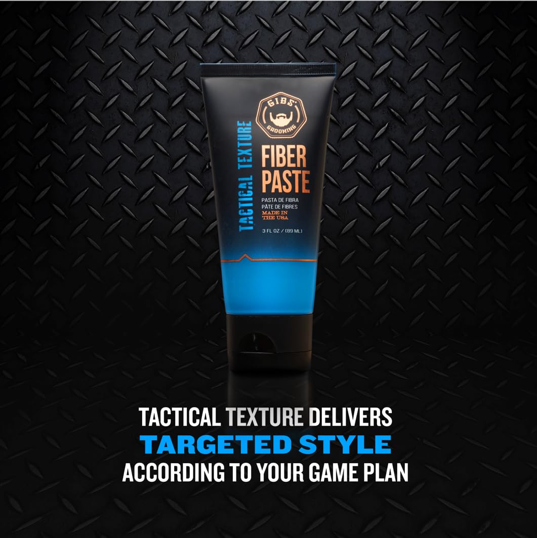 Black GIBS Grooming Tactical Texture Texturizing Fiber Paste, 3 Fl Oz