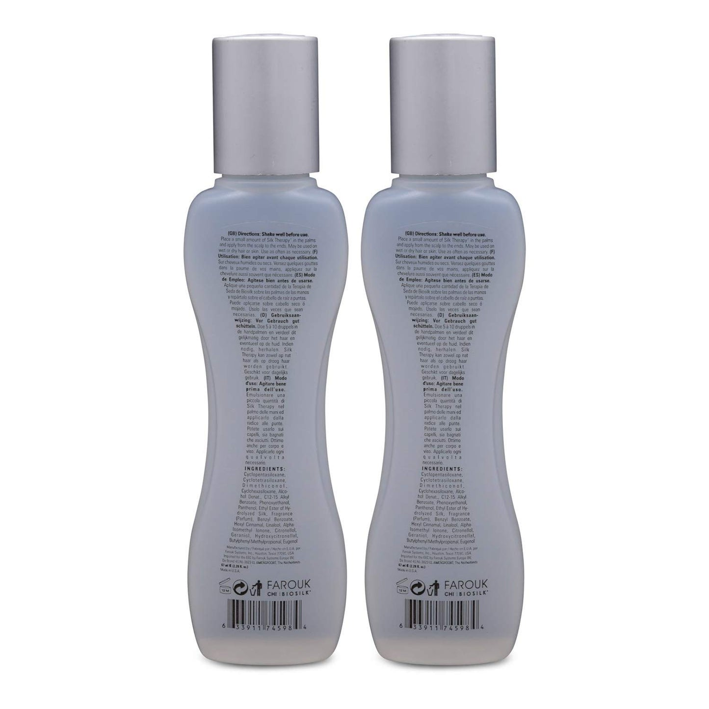 Dark Gray Biosilk Silk Therapy Cure, 2.26 oz (Pack of 2)