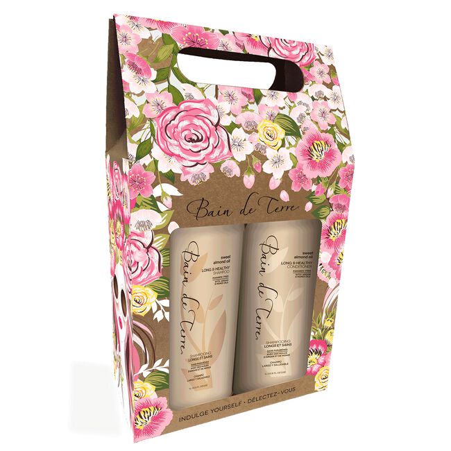 White Smoke Bain de Terre Sweet Almond Oil Shampoo & Conditioner Liter Duo