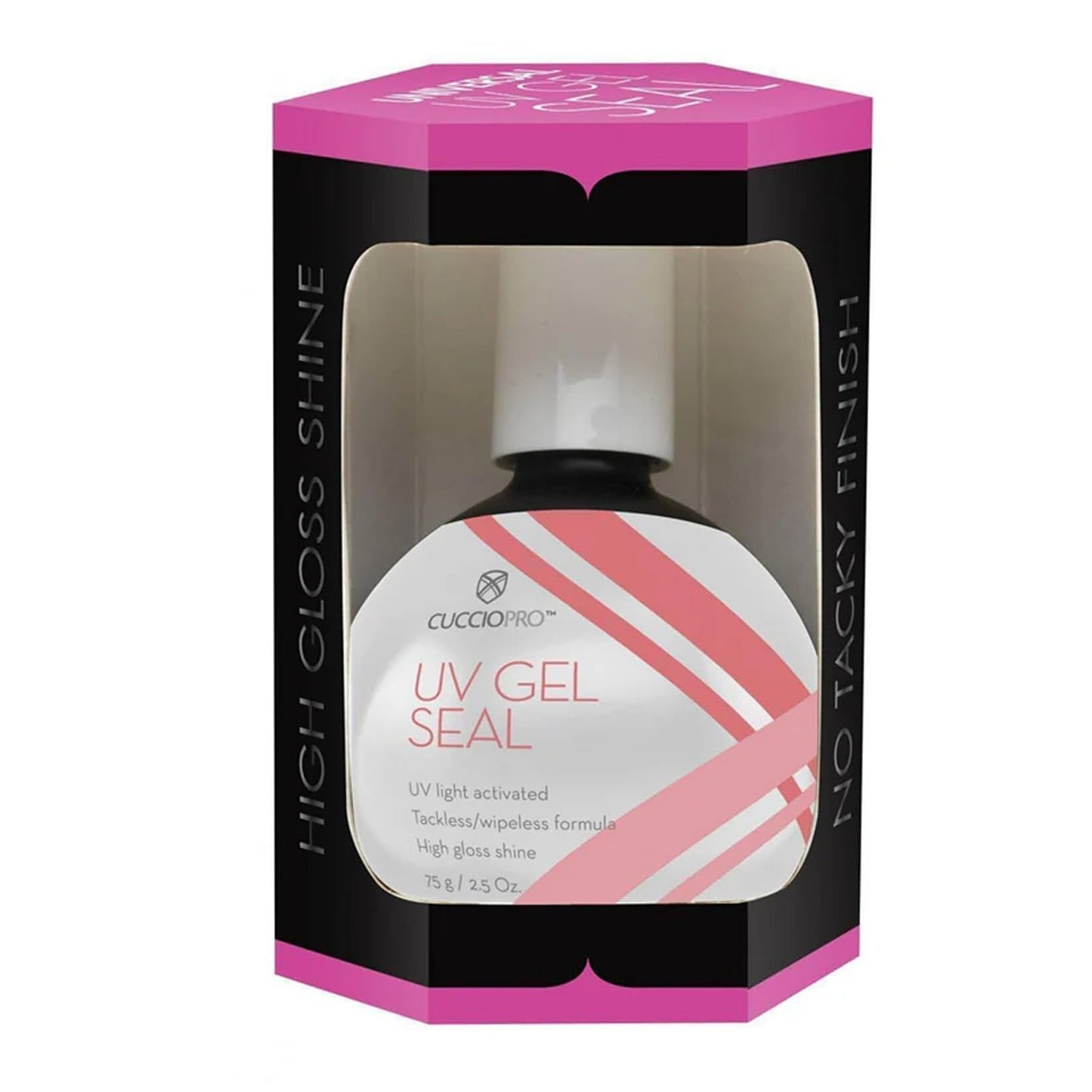 Black Cuccio Professional Universal Soak Off UV Gel - Topcoat 75ml