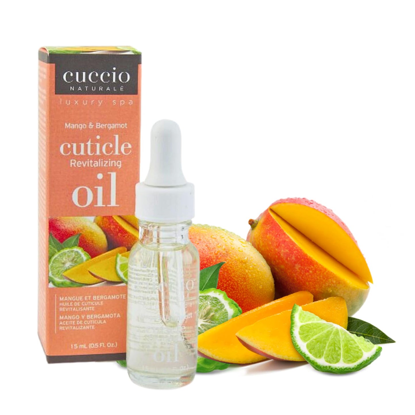 White Smoke Cuccio Naturale Mango & Bergamot Revitalizing Cuticle Oil – Hydrating Overnight Cuticle Repair – Remedy for Damaged Skin & Thin Nails – Paraben & Cruelty-Free Formula – 0.5 Oz