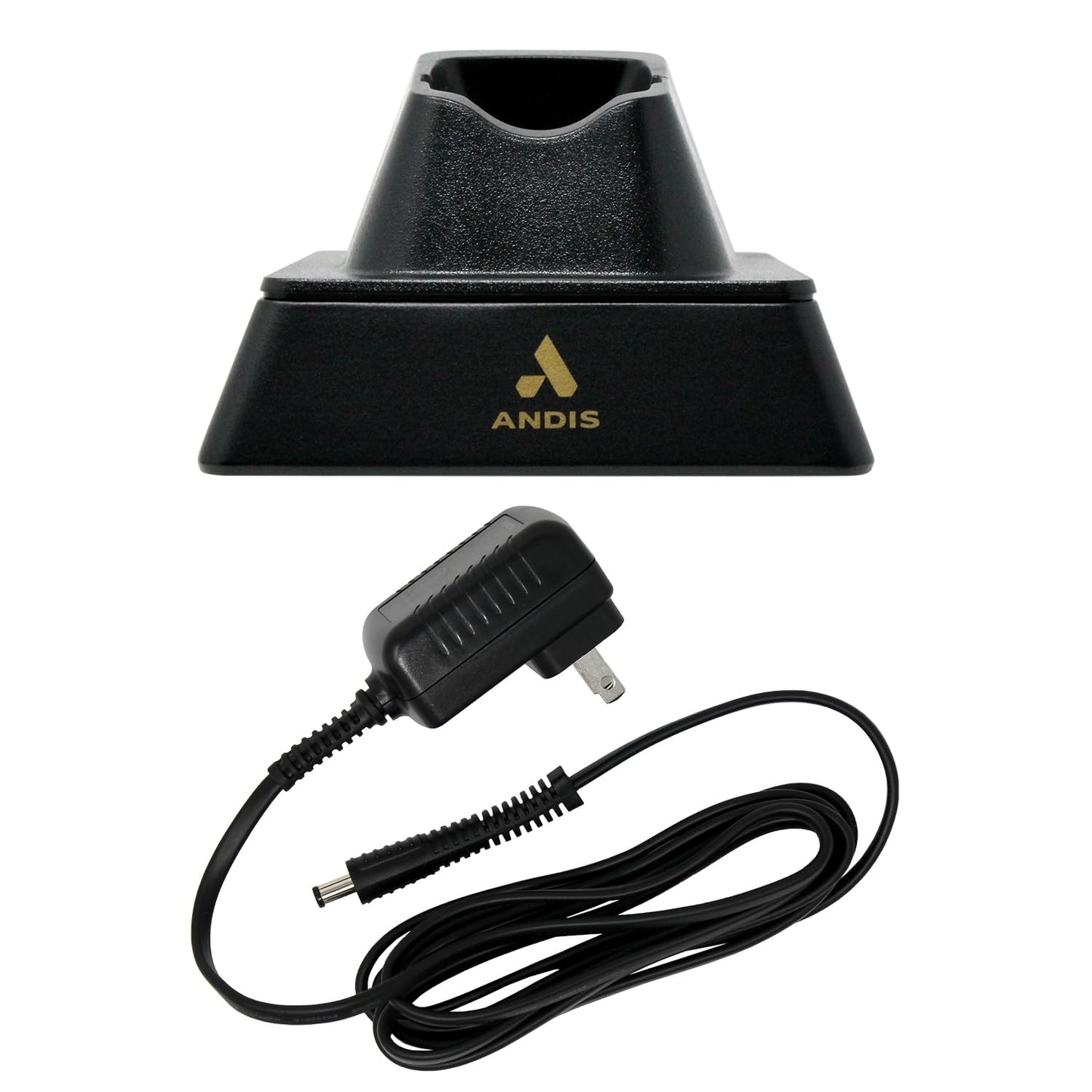 White Smoke Andis 561222 GTX-EXO Replacement Charging Stand and Charging Cord Adapter, Black