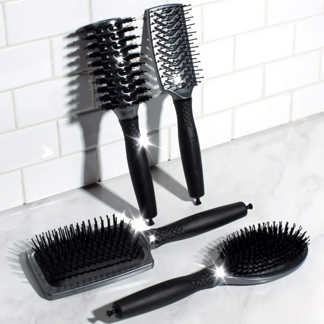 White Smoke Olivia Garden ESSENTIALS Styling Large Paddle brush