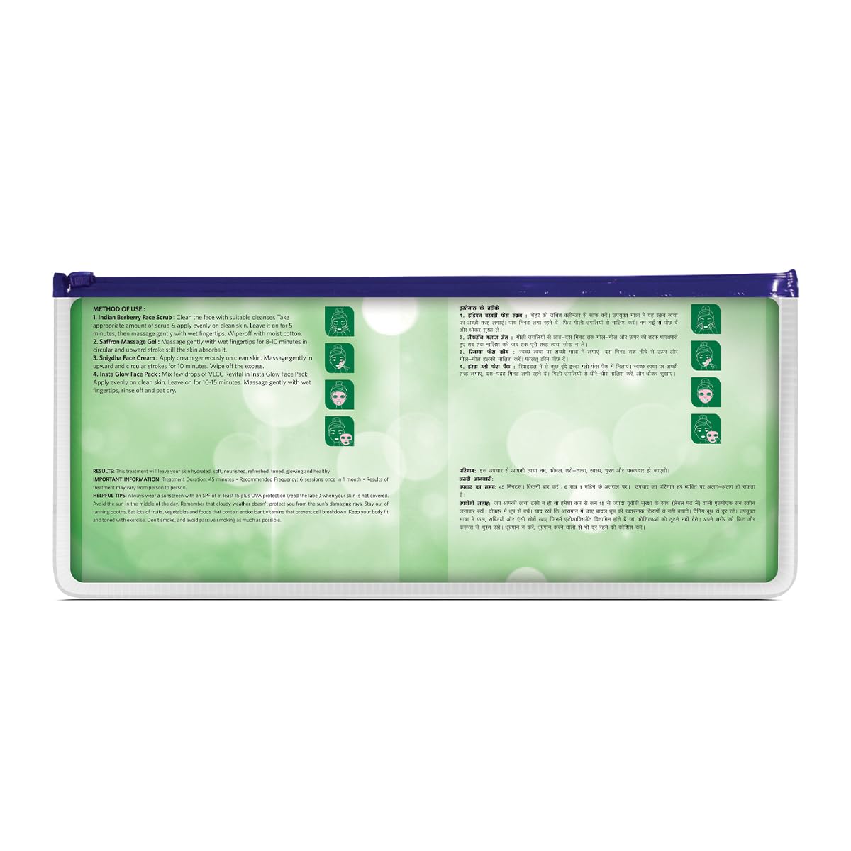 Light Gray VLCC Salon Series Instaglow Facial Kit (6 Facials)(240gm+12ml)