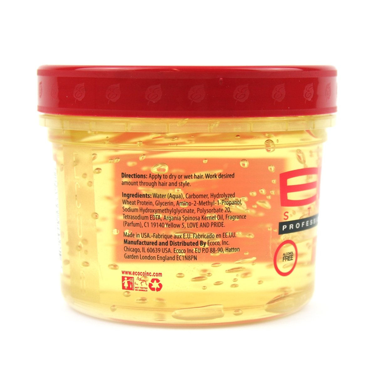 White Smoke Eco Styler Morrocan Argan Styling Gel 12oz Jar
