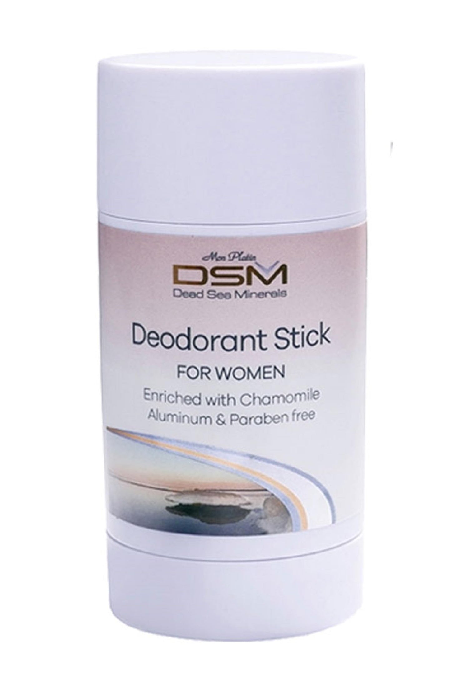 Light Gray Deodorant Stick for Women 80ml/2.7oz Dead Sea Mineral Refreshing Mon Platin DSM Refreshing 24 Hprotection by DSM