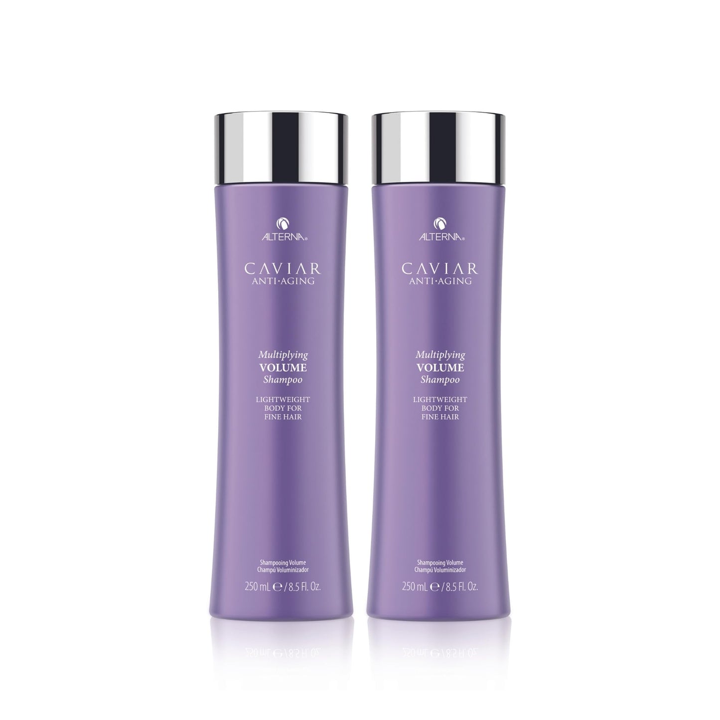 Dark Gray Alterna Haircare CAVIAR Anti-Aging Multiplying Volume Shampoo, 8.5 Fl Oz | For Fine, Limp or Thin Hair | Create Instant Volume and Thickness | Sulfate Free (2 Pack)