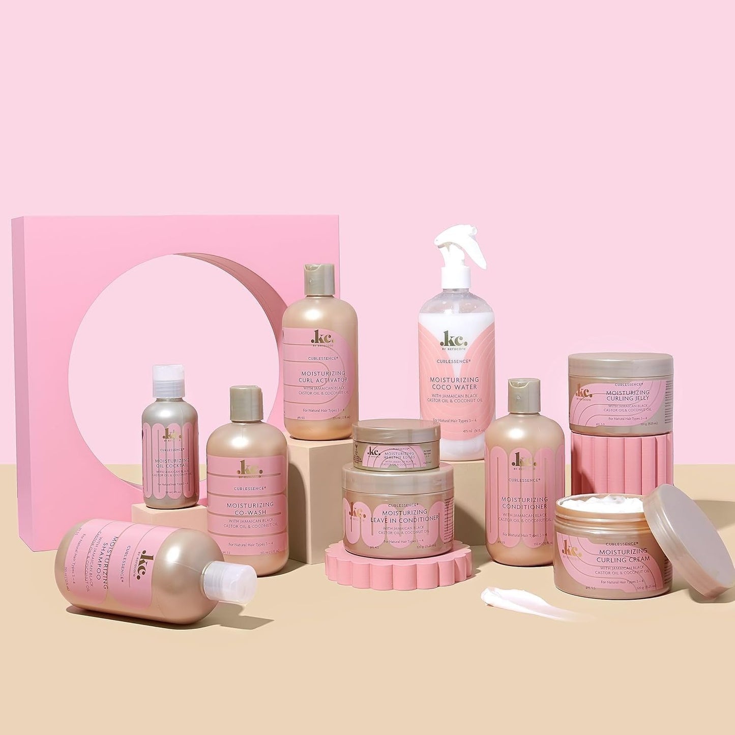 Wheat KeraCare CurlEssence Coconut Curling Jelly 11.25 oz - With Jamaican Black Castor Oil & Coconut Oil - Lock in Moisture - For Shiny & Defined Curls