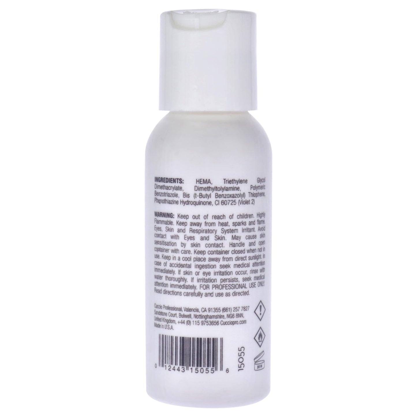 Light Gray Cuccio Pro Odorless Acrylic Liquid 2 Oz