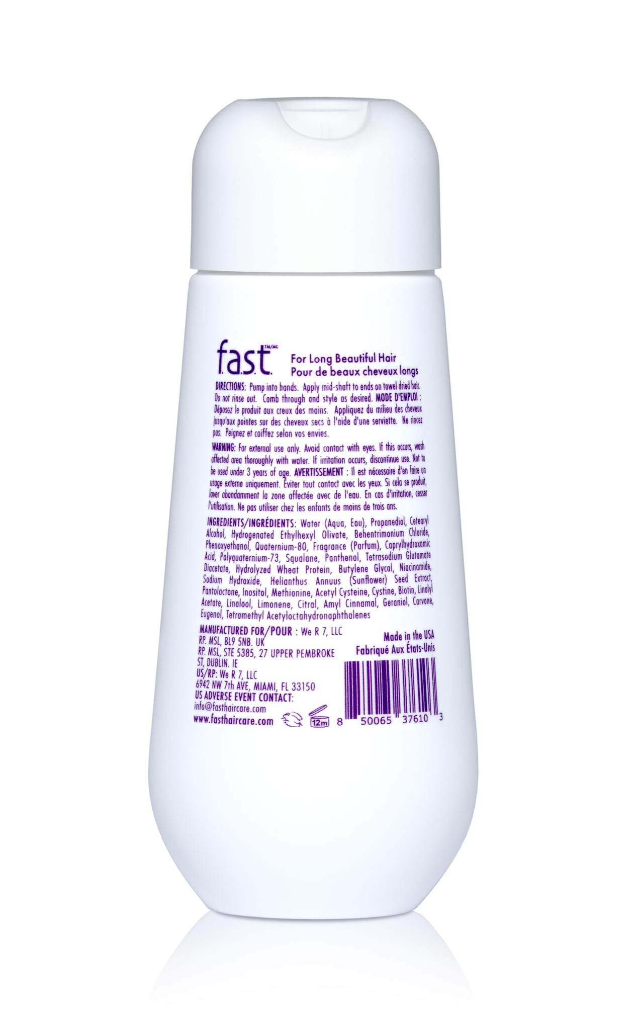 White Smoke Nisim F.A.S.T. Fortified Amino Scalp Therapy Detangling Styling Cream 3 oz