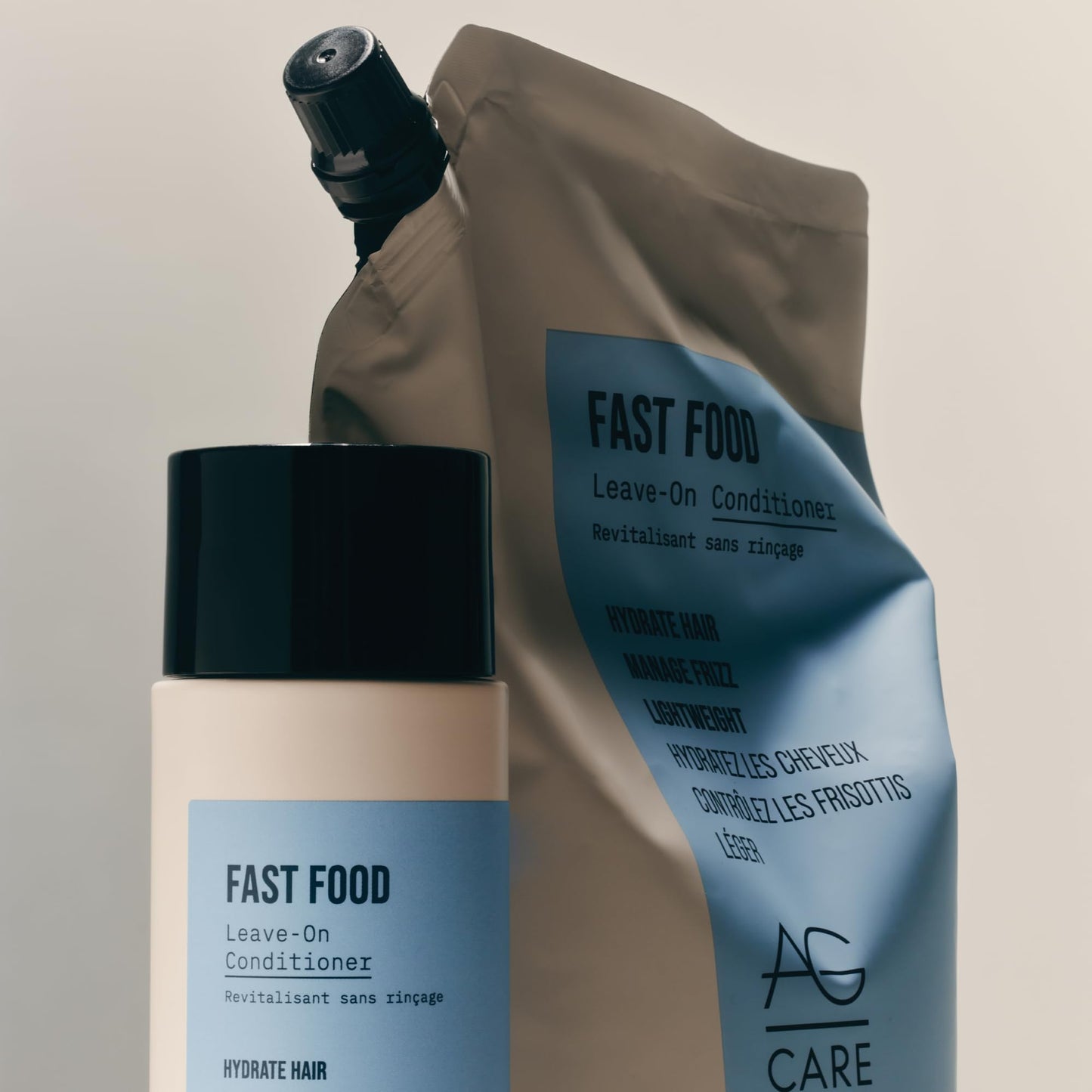 Light Gray AG Care Fast Food Leave On Conditioner, 33.8 Fl Oz