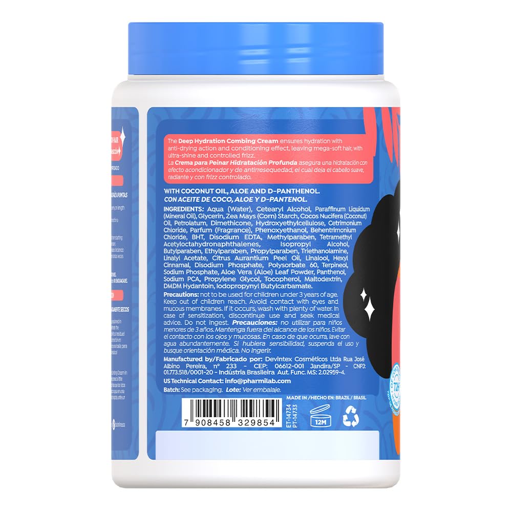 Steel Blue Salon Line, Hair Cream, Leave-In Cream, Deep Hydration, Vegan – Wavy Hair, Curly Hair & Coily Hair, 35.27 Oz