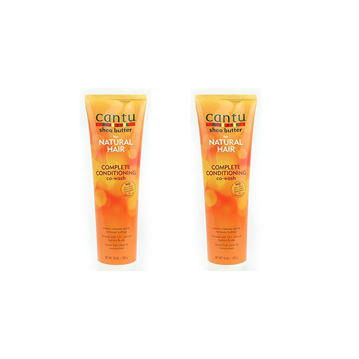 White Smoke Cantu Natural Hair Complete Conditioning Co-Wash Tube 10 Ounce (295ml) (2 Pack)