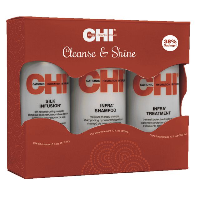 Brown Farouk CHI Infra Cleanse & Shine Kit
